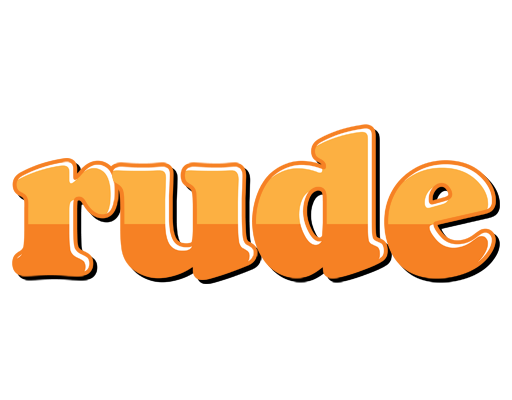 Rude orange logo