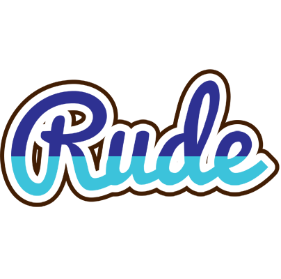 Rude raining logo