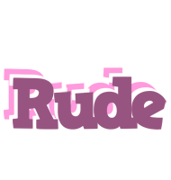 Rude relaxing logo