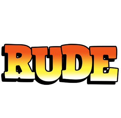 Rude sunset logo