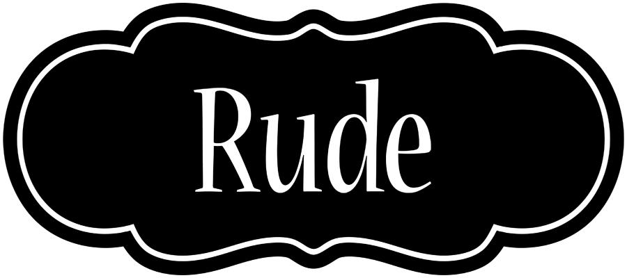 Rude welcome logo