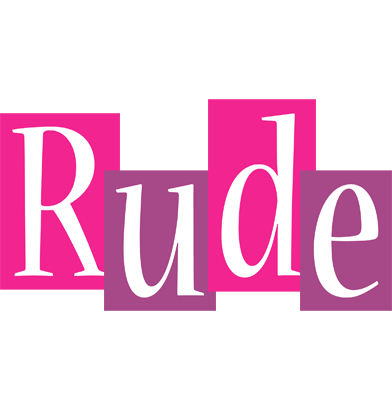 Rude whine logo