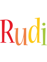 Rudi birthday logo