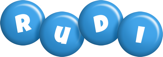 Rudi candy-blue logo