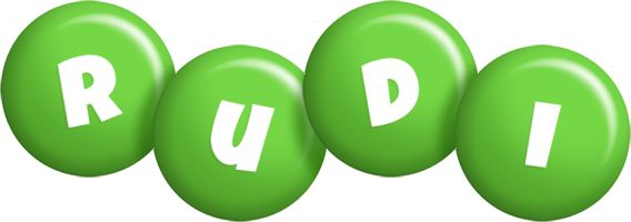 Rudi candy-green logo