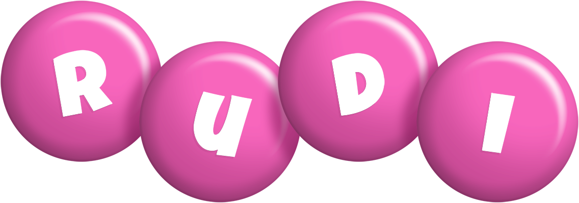Rudi candy-pink logo