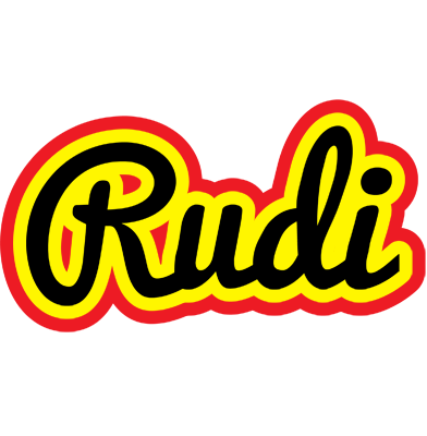 Rudi flaming logo
