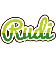Rudi golfing logo