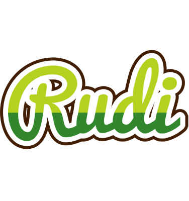 Rudi golfing logo