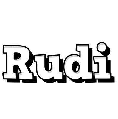 Rudi snowing logo