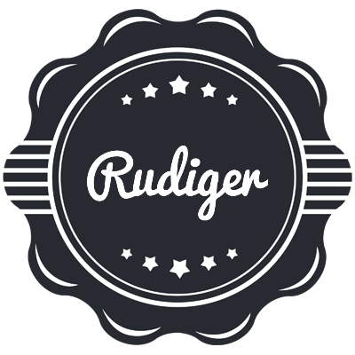 Rudiger badge logo