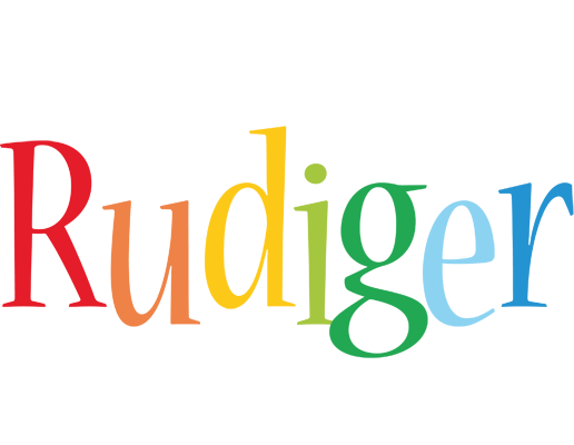 Rudiger birthday logo