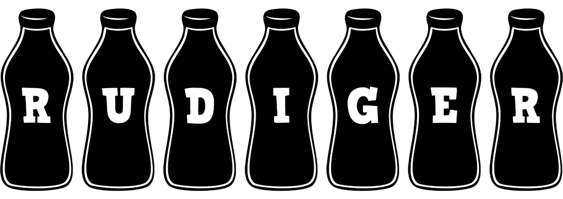 Rudiger bottle logo
