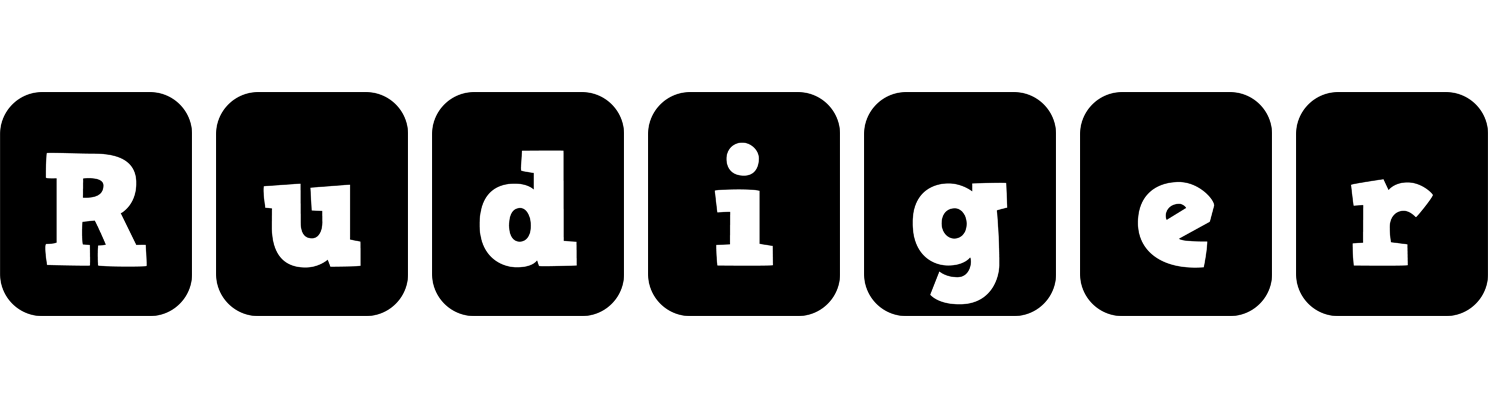 Rudiger box logo
