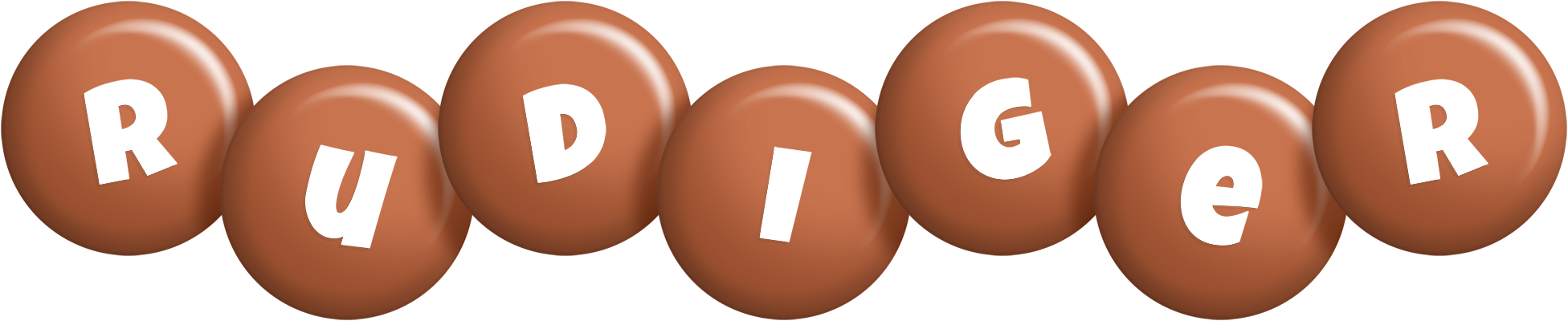 Rudiger candy-brown logo