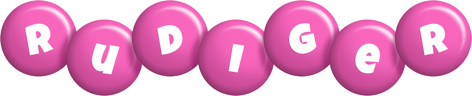 Rudiger candy-pink logo