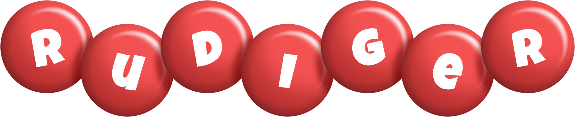 Rudiger candy-red logo