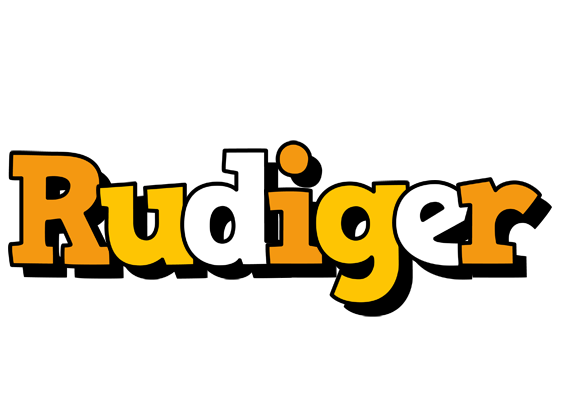 Rudiger cartoon logo