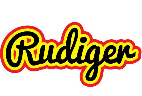 Rudiger flaming logo