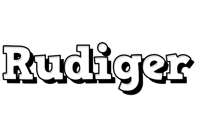 Rudiger snowing logo