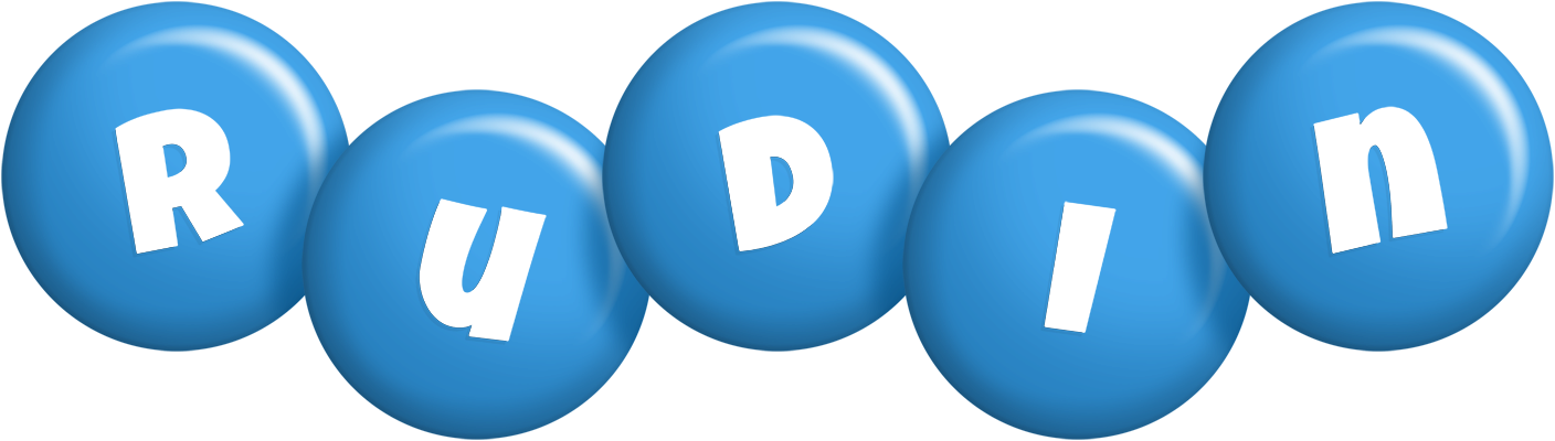 Rudin candy-blue logo