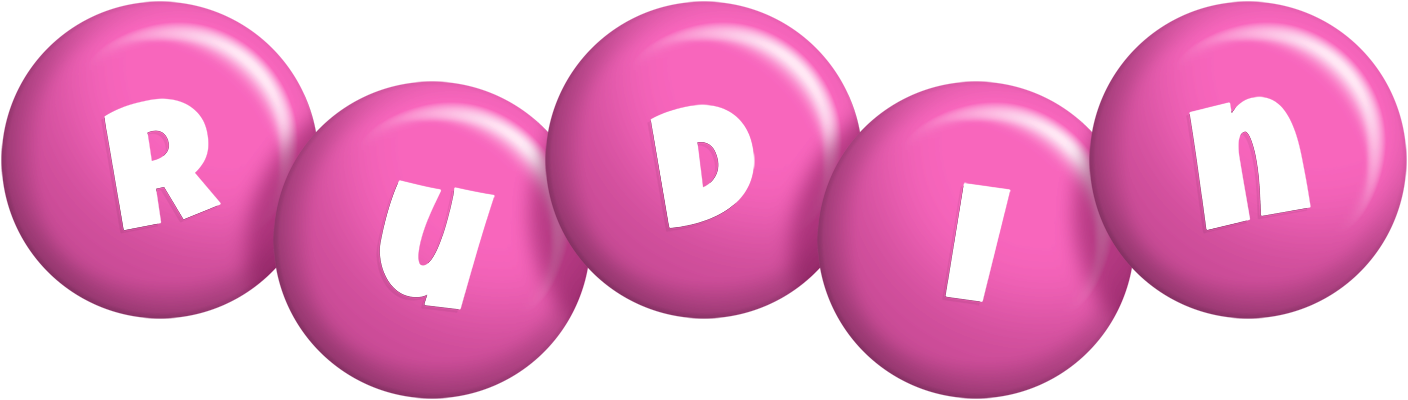 Rudin candy-pink logo