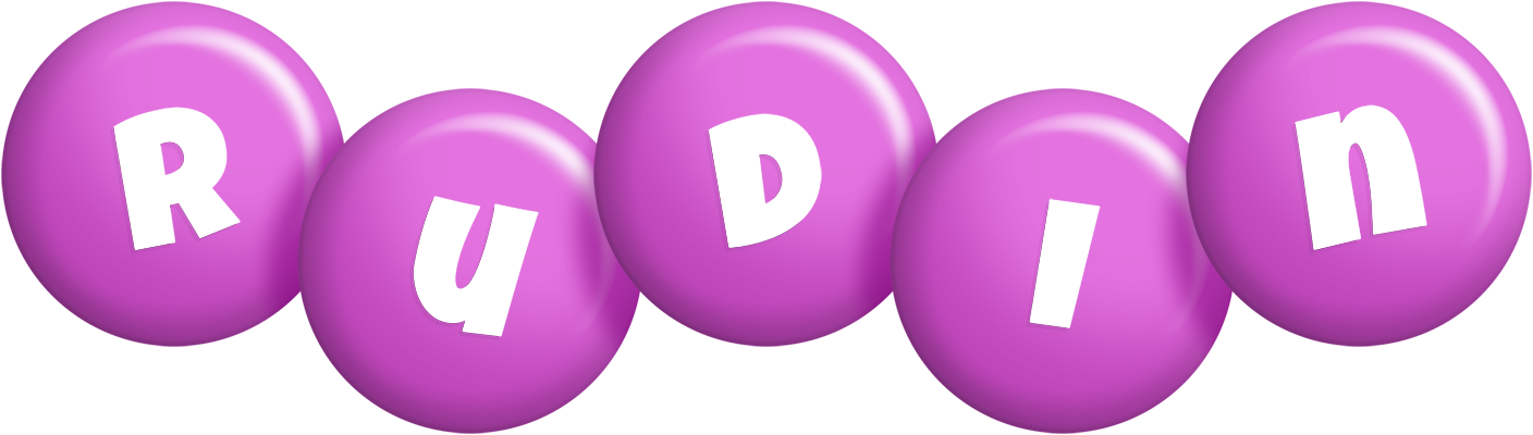 Rudin candy-purple logo