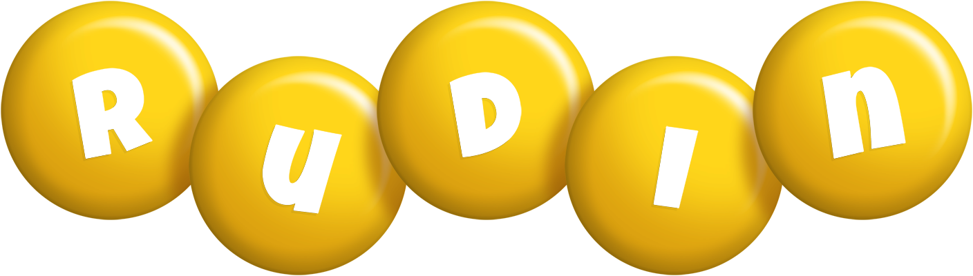 Rudin candy-yellow logo