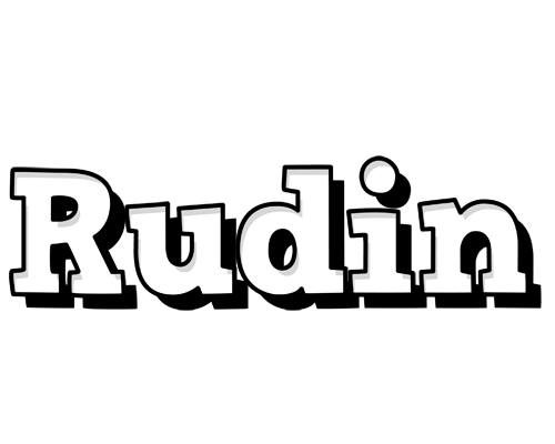 Rudin snowing logo