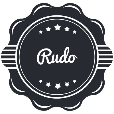Rudo badge logo