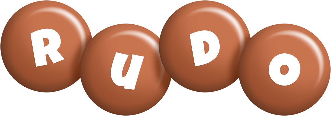Rudo candy-brown logo