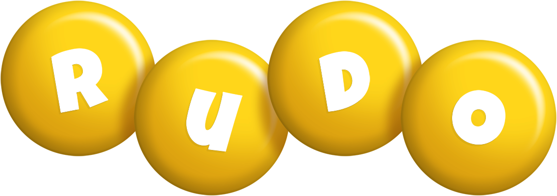 Rudo candy-yellow logo