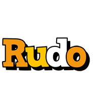 Rudo cartoon logo