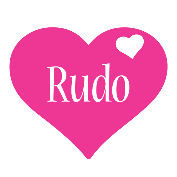 Rudo love-heart logo