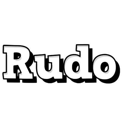 Rudo snowing logo