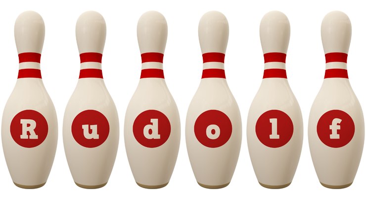 Rudolf bowling-pin logo