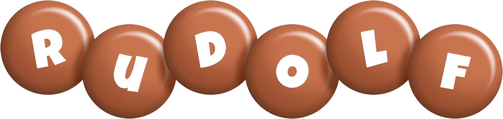 Rudolf candy-brown logo