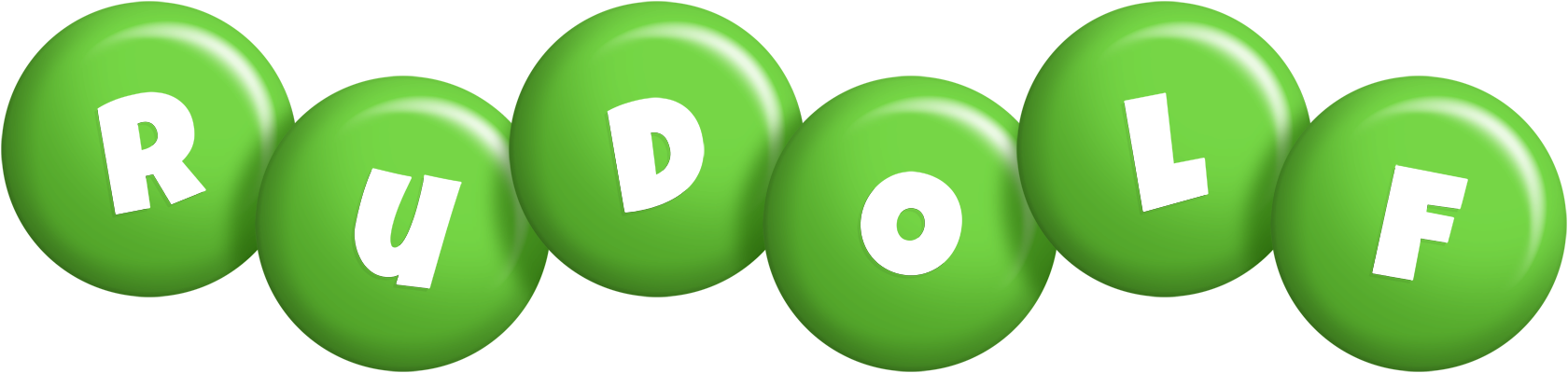 Rudolf candy-green logo