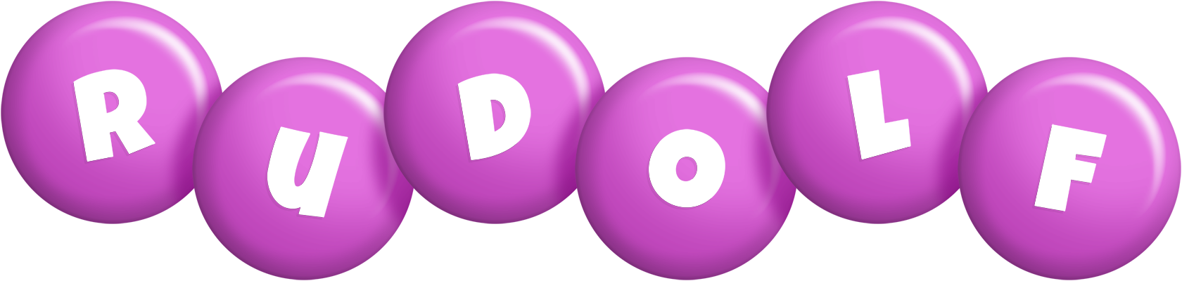 Rudolf candy-purple logo