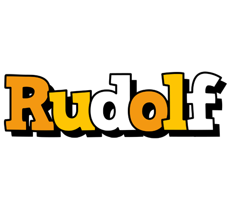 Rudolf cartoon logo