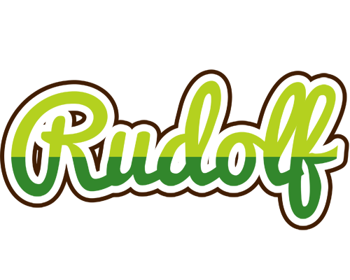 Rudolf golfing logo