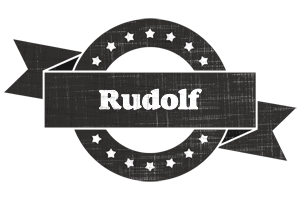 Rudolf grunge logo