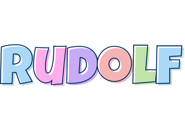 Rudolf pastel logo