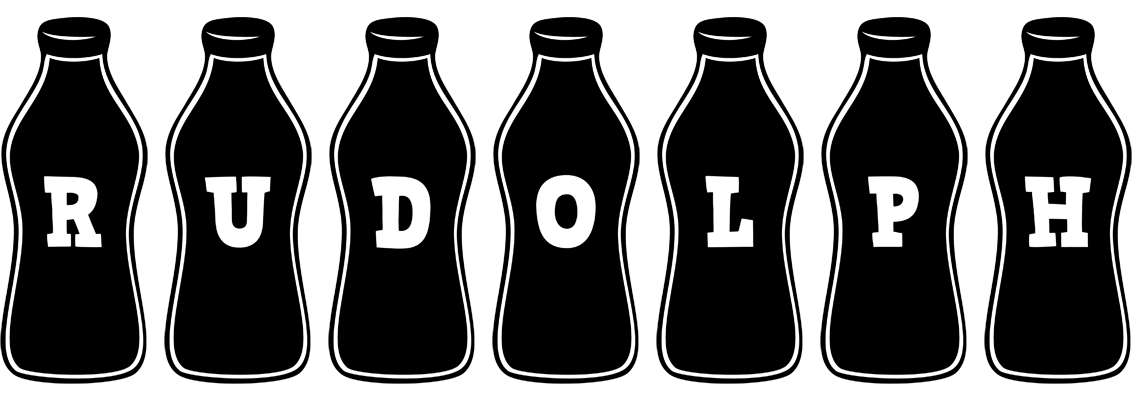 Rudolph bottle logo