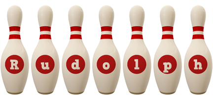 Rudolph bowling-pin logo