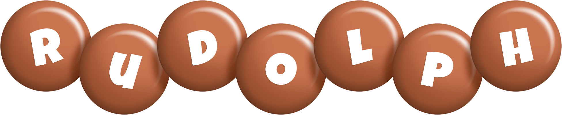 Rudolph candy-brown logo