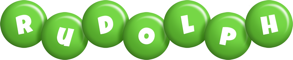 Rudolph candy-green logo