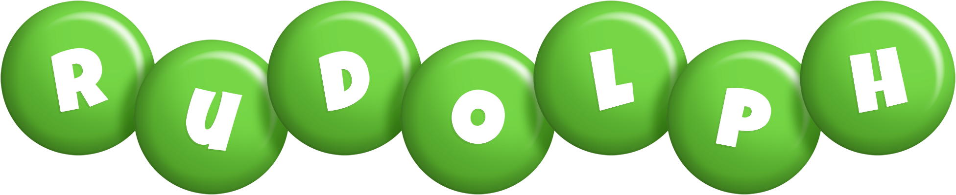 Rudolph candy-green logo
