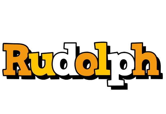 Rudolph cartoon logo