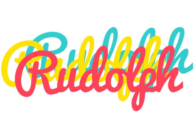 Rudolph disco logo